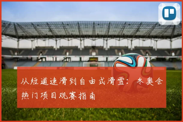 从短道速滑到自由式滑雪：冬奥会热门项目观赛指南